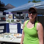 Aquatic invasive species information table at the Penticton Farmers Market