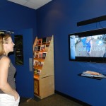 At WaterWorks watching Okanagan WaterWise videos