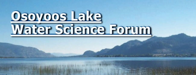 Osoyoos Lake Water Science Forum Okanagan Basin Water Board